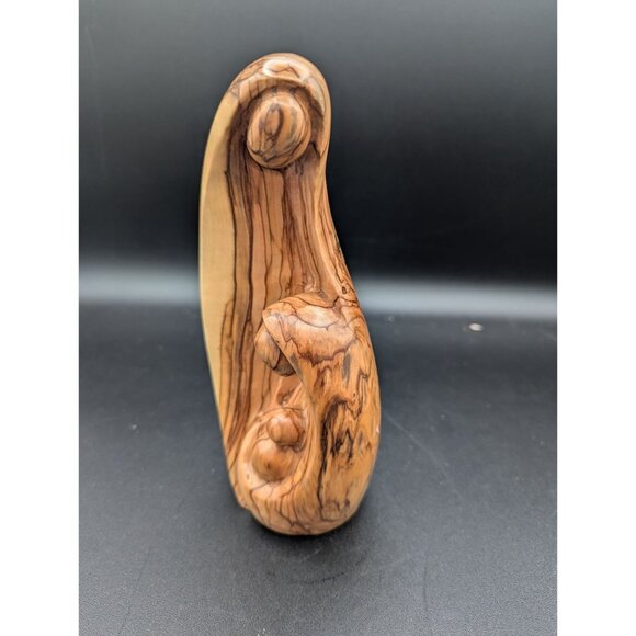 Holy Family Statue, Olive Wood Holy Family Figurine, Wooden Holy Family Made in - Picture 3 of 8